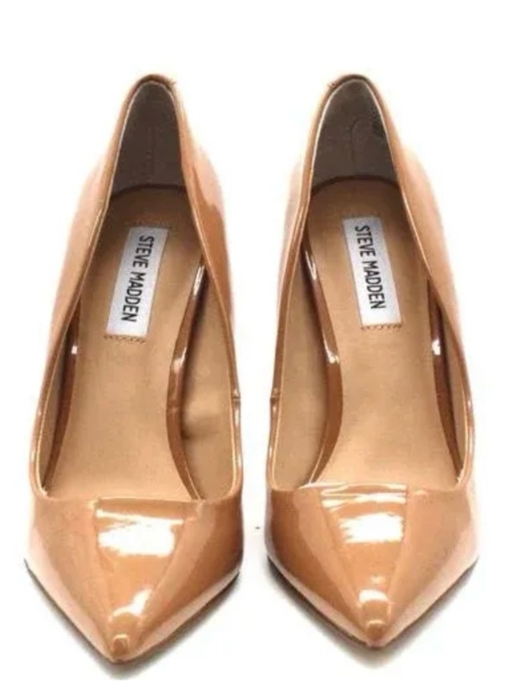 1. Steve Madden Daisie Pumps - Camel Patent Size 8.5 NIB